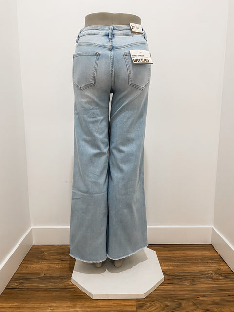 Mid Rise Wide Leg