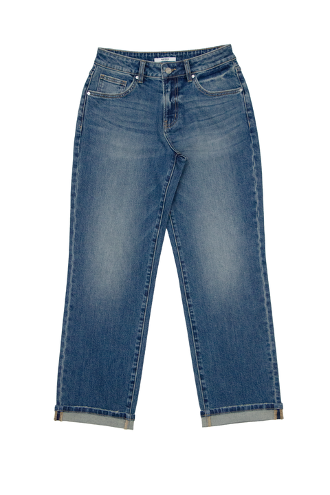 Mid Rise Relaxed Straight Leg