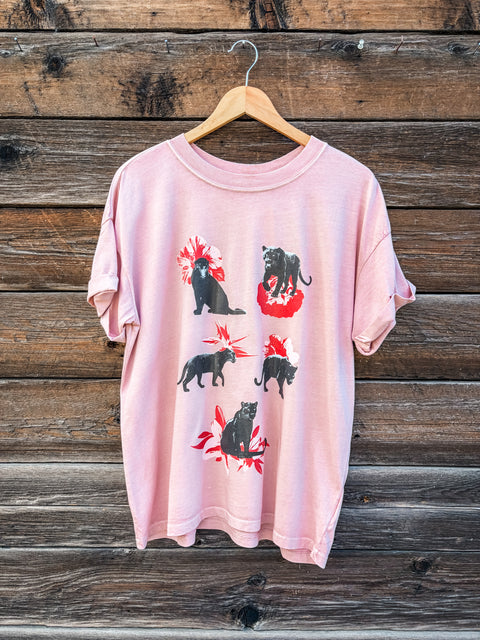 Floral Panther Graphic Tee
