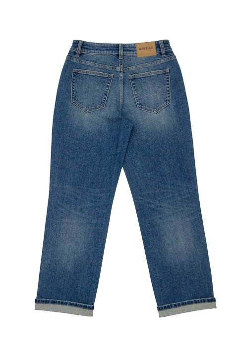 Mid Rise Relaxed Straight Leg