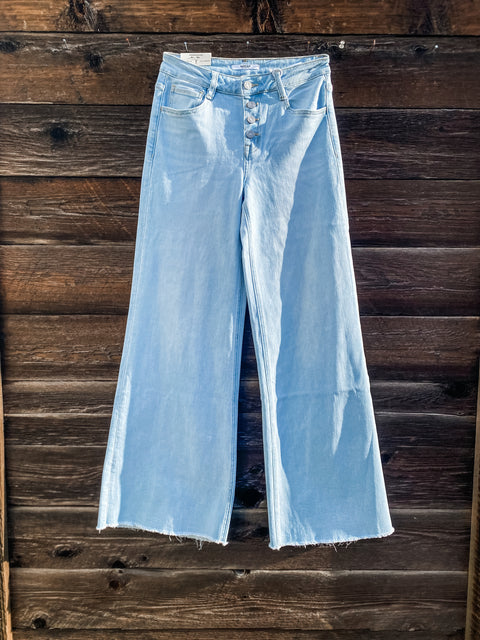 Mid Rise Wide Leg