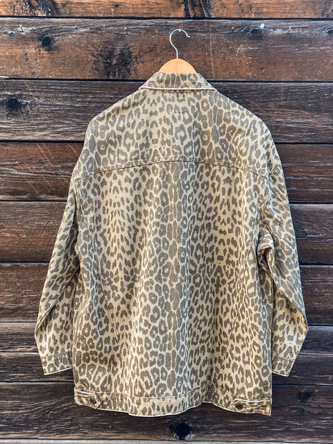 Relaxed Leopard Jacket