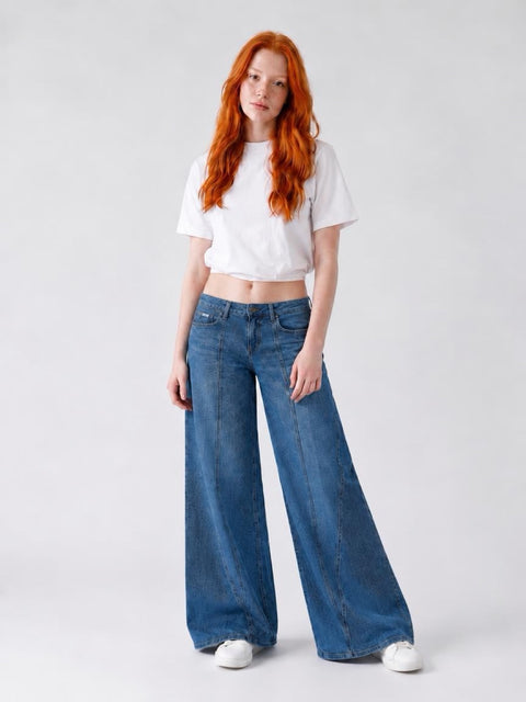 Low Rise Extra Wide Leg