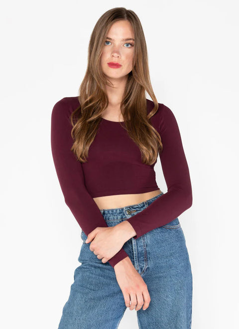 Cropped Bamboo Long Sleeve