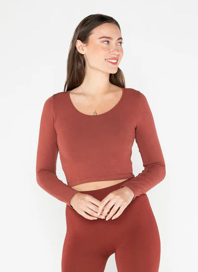 Cropped Bamboo Long Sleeve