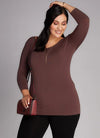 Plus | Bamboo 3/4 Sleeve Top