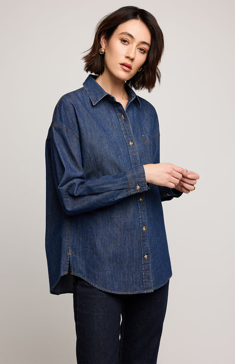 Whitney Denim Button Up
