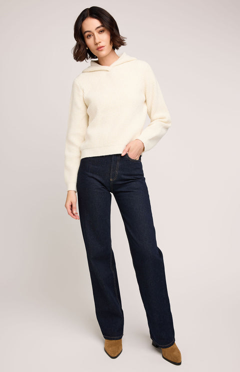 Jessica Waffle Knit Hoodie