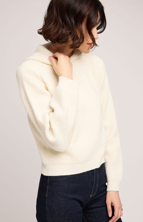 Jessica Waffle Knit Hoodie