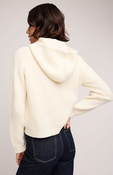 Jessica Waffle Knit Hoodie