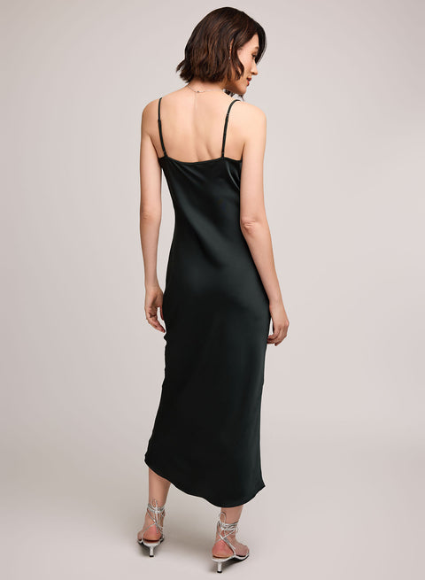 Isra Satin Midi Dress