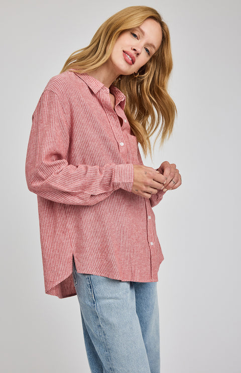 Dominique Long Sleeve Button Up