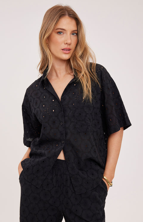 Lousia Eyelet Short Sleeve