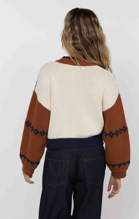 Arlene Knit Zip Up Sweater