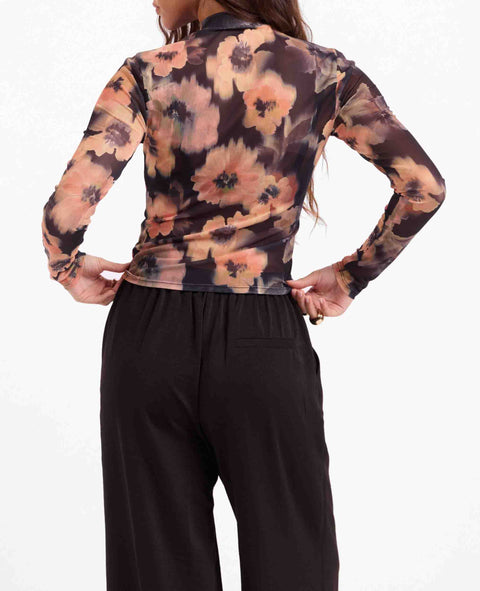 Garden Grit Mesh Long Sleeve