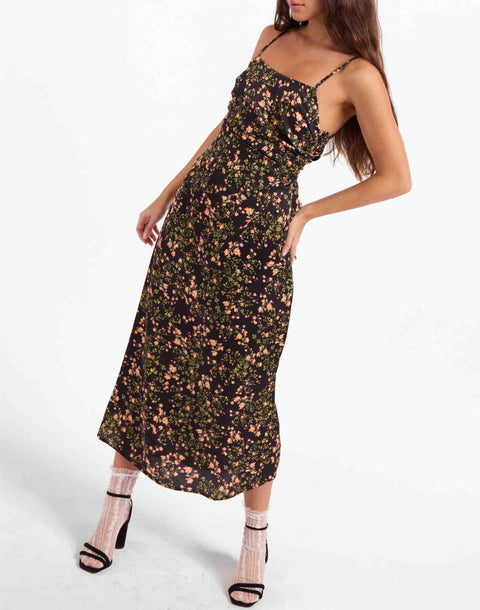 Midi Urban Bloom Slip Dress