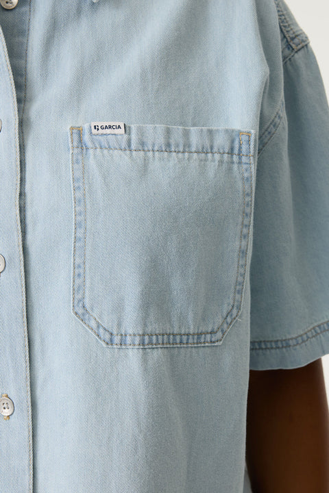Amanda Denim Button Up