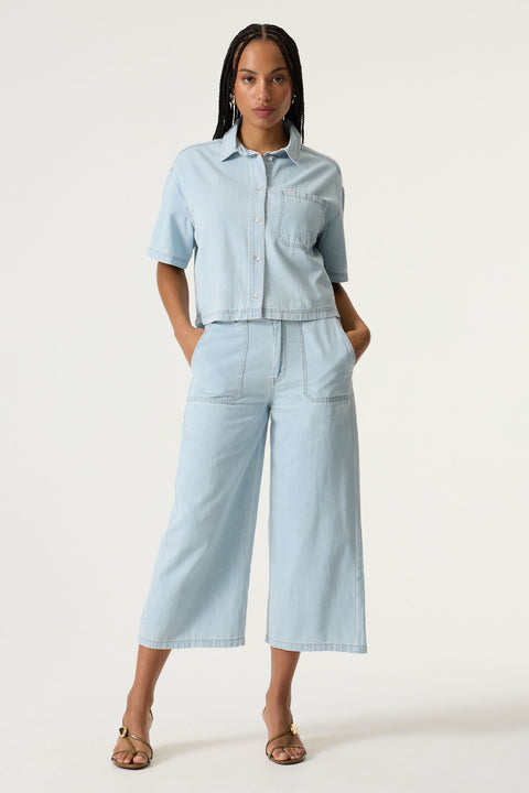 Amanda Denim Button Up