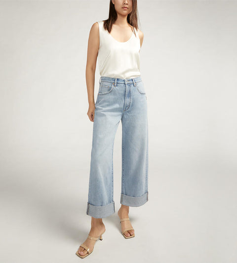 Baggy Cropped Wide Leg