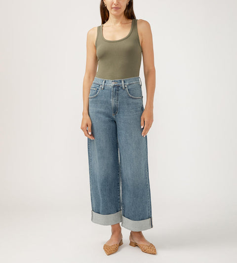 Be Easy Cropped Wide Leg
