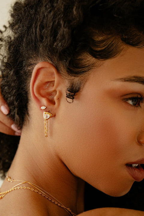 Trillion Earrings