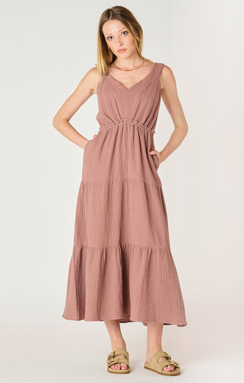 Belle Tiered Midi Dress