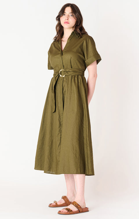 Rosalie Belted Midi Dress