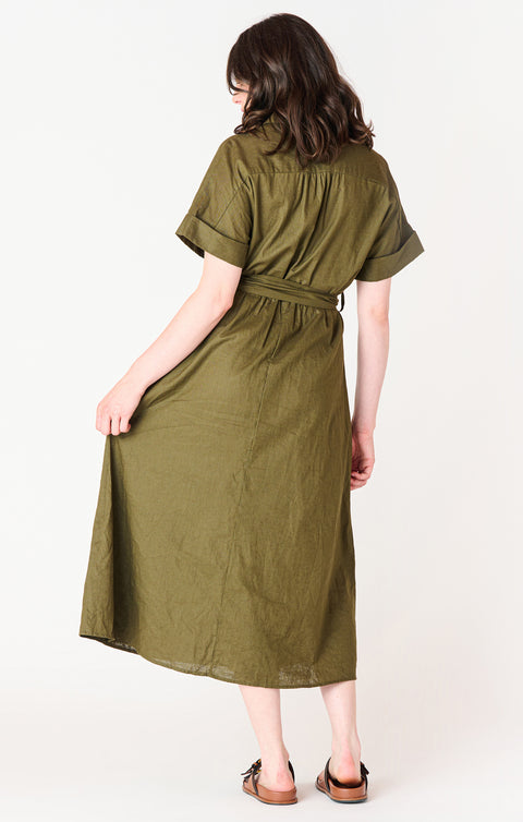 Rosalie Belted Midi Dress