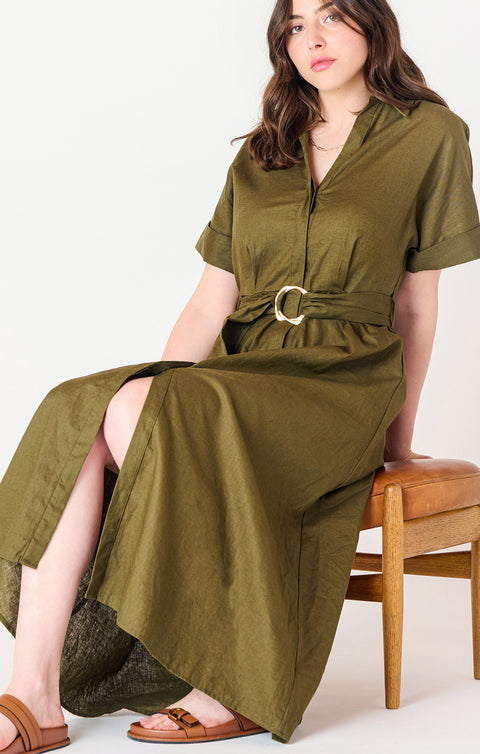 Rosalie Belted Midi Dress
