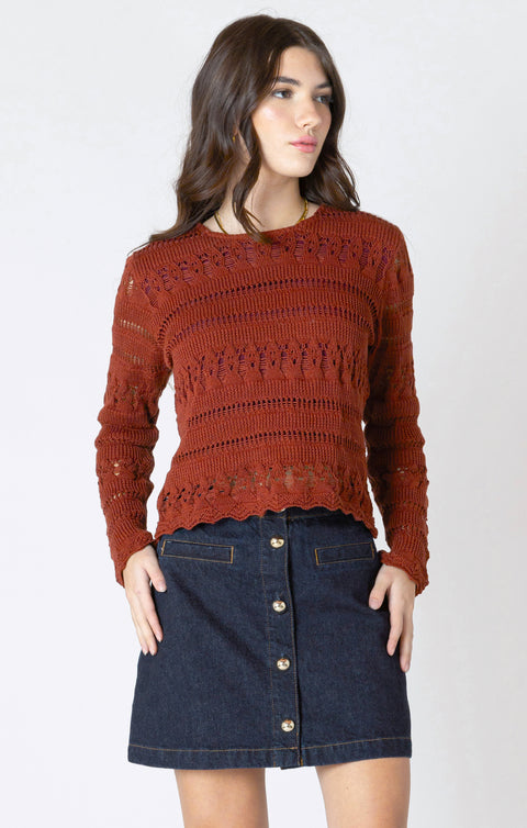 Jennie Crochet Top