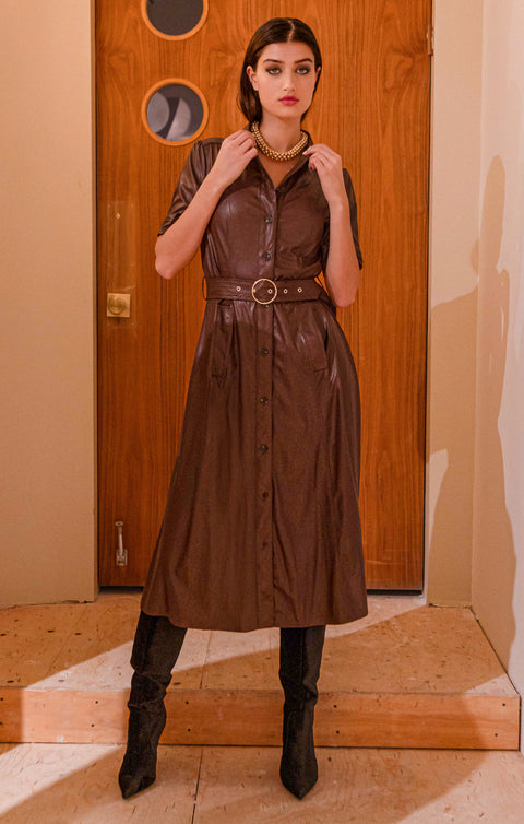 Julie Belted Midi Dress