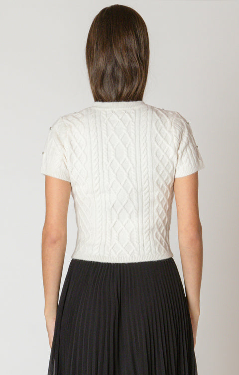 Maya Embellished Short Sleeve