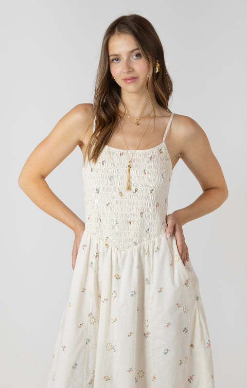 Layne Smocked Midi Dress