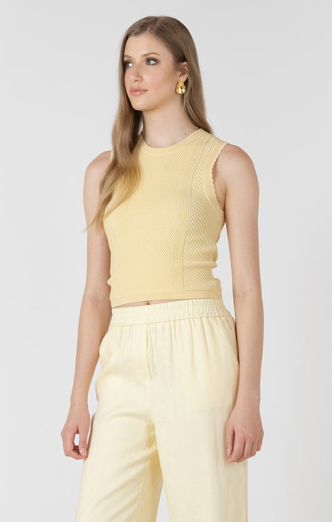 Alyssa Cropped Sweater Tank