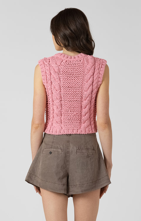 Alita Cable Knit Vest