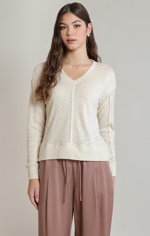 Aria Long Sleeve Knit Top