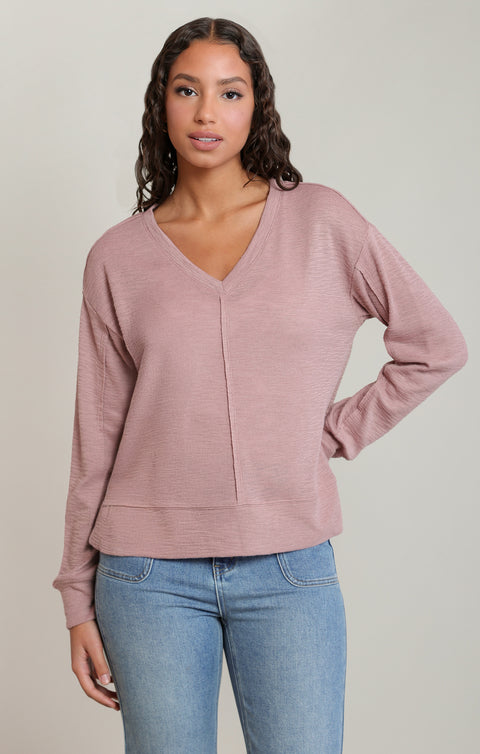 Aria Long Sleeve Knit Top