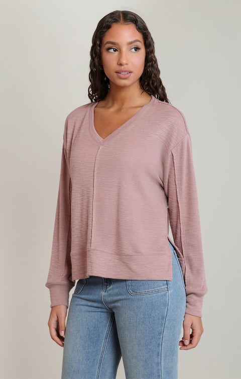 Aria Long Sleeve Knit Top