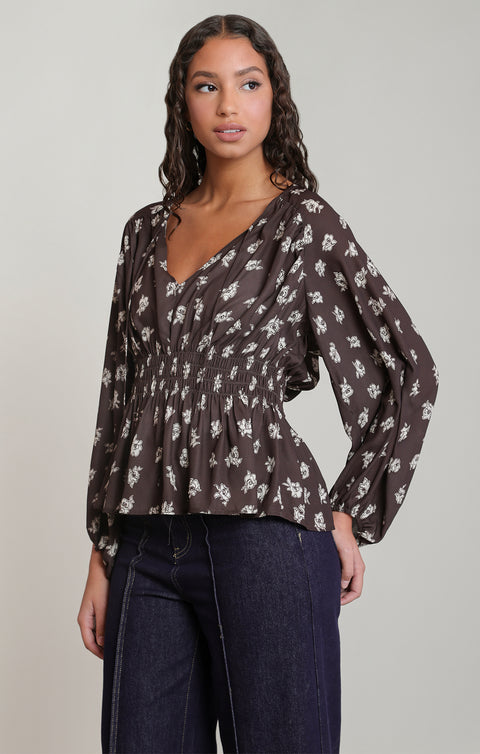 Debra Smocked Blouse