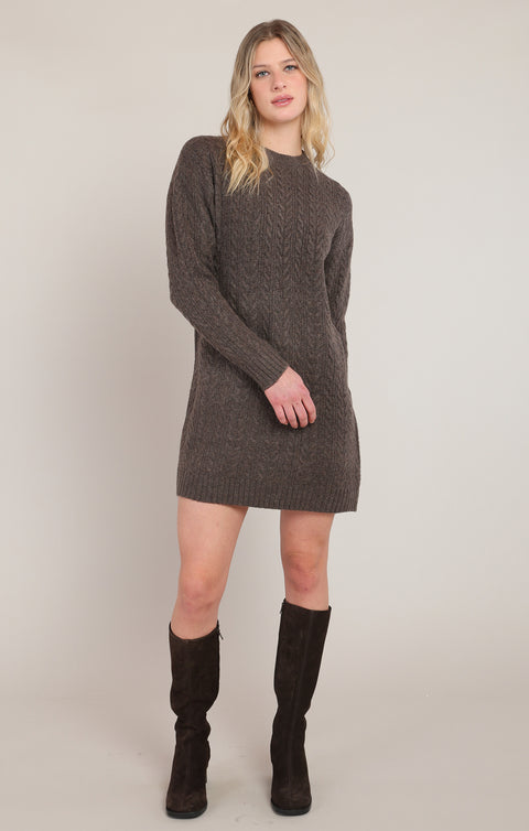 Cable Knit Mini Dress