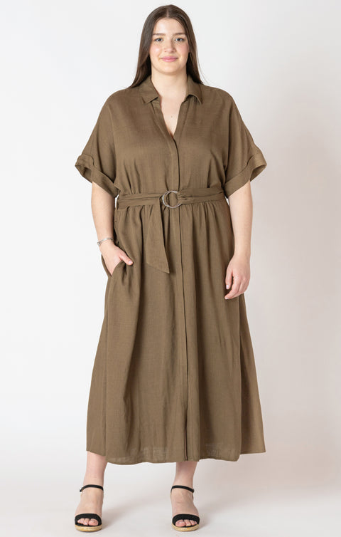 Rosalie Belted Midi Dress