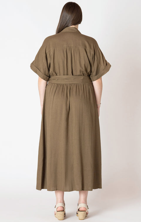 Rosalie Belted Midi Dress
