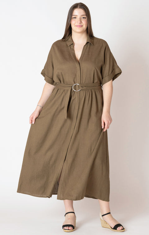 Rosalie Belted Midi Dress