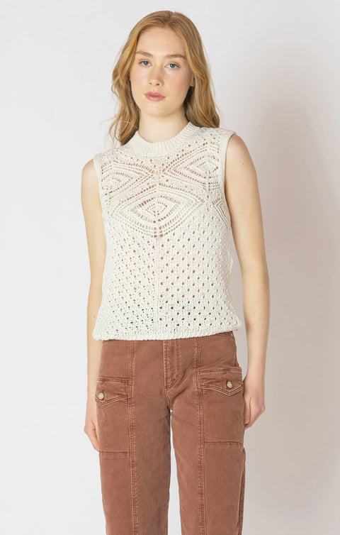 Elain Pointelle Sweater Tank