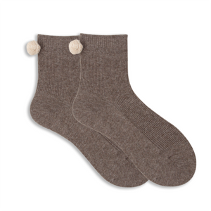 Winter Pom Pom Socks
