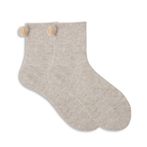 Winter Pom Pom Socks